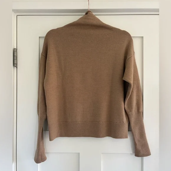 Aritzia Camel Cowl Neck Sweater - Picture 3 of 5